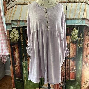 Free People Pine Parks Sweater Dress, Lavender, Size Small